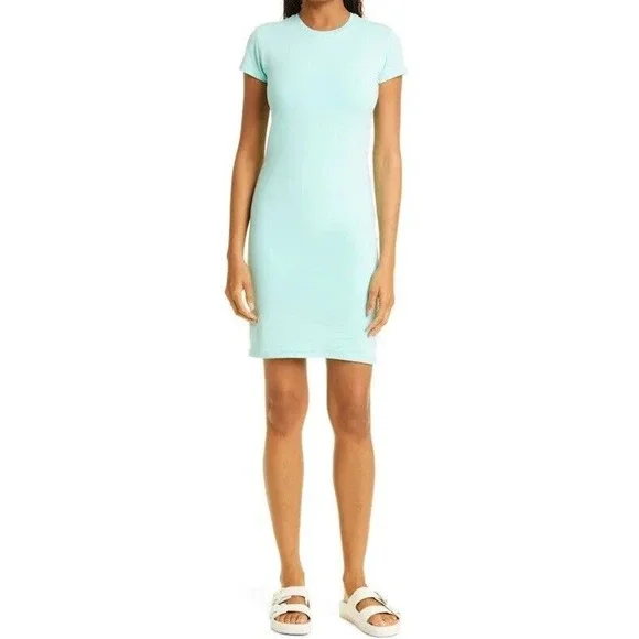 ATM Anthony Thomas Melillo | Dresses | Atm Anthony Thomas Melillo 75 Aqua  Jersey Tshirt Dress Pima Cotton Stretch M | Poshmark